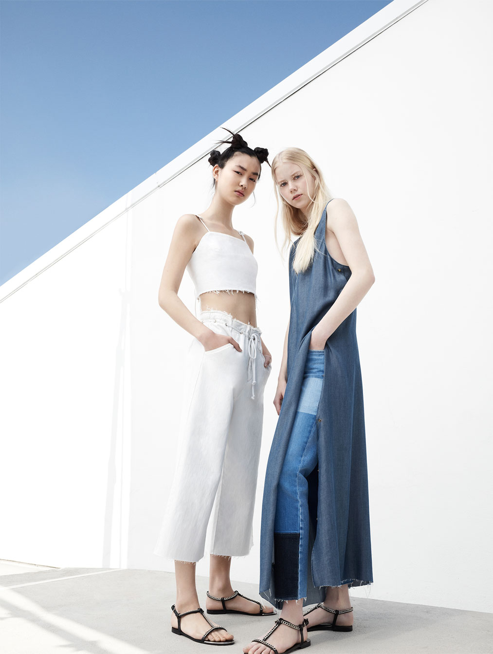 Denim looks from Zara's ' I am Denim ' campaign.