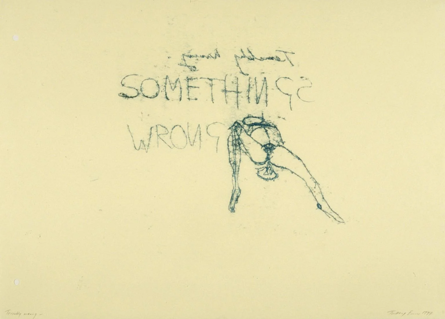 Terribly Wrong , 1997 by Tracey Emin.