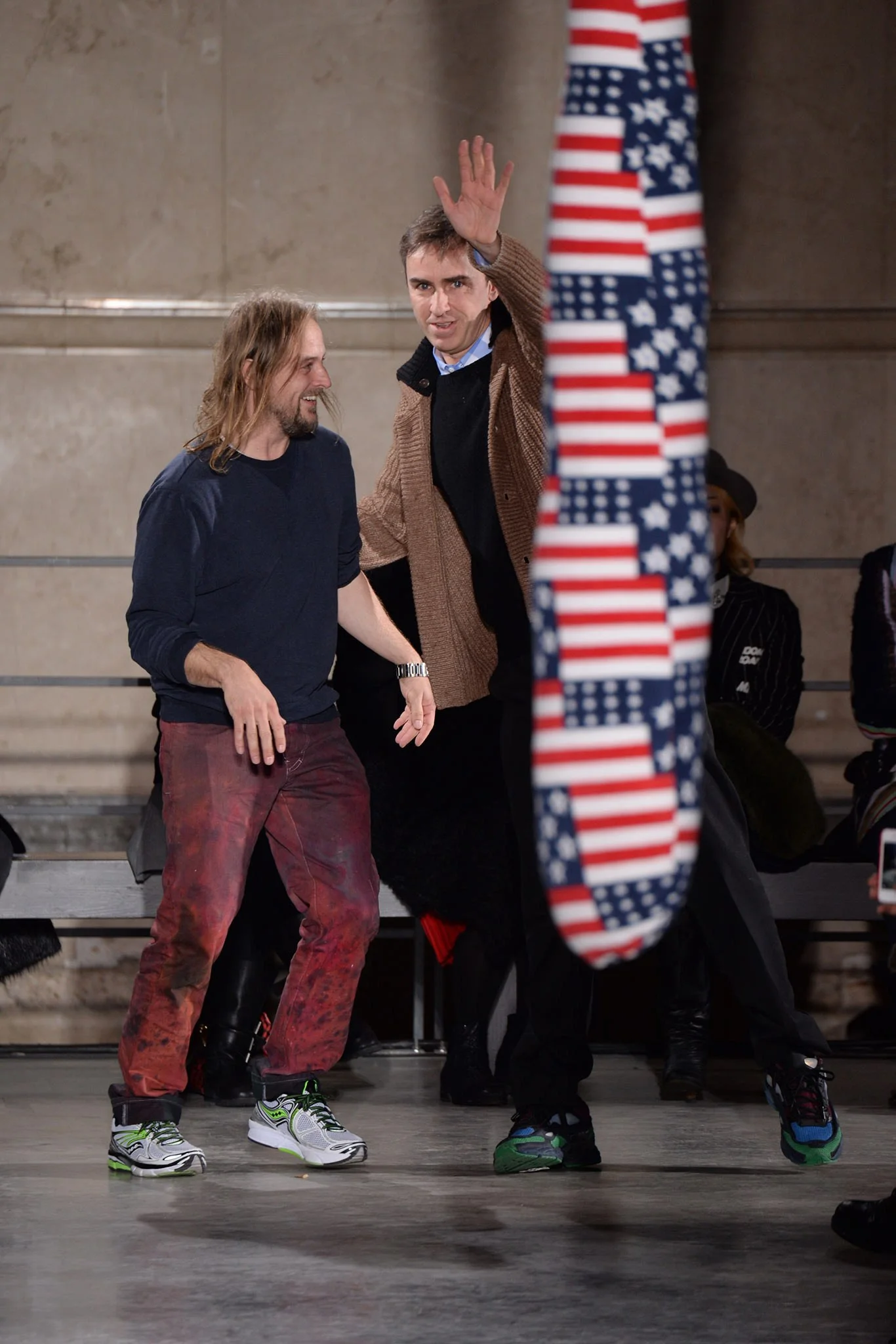 Sterling Ruby and Raf Simons, 2014. Photo source: Vogue Runway.