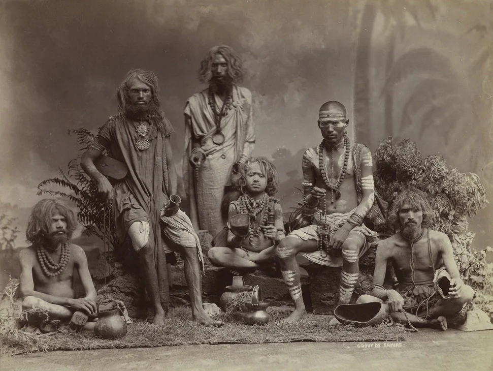 A group of yogis, 1880. Part of Gloria Katz and Willard Huyck collection.