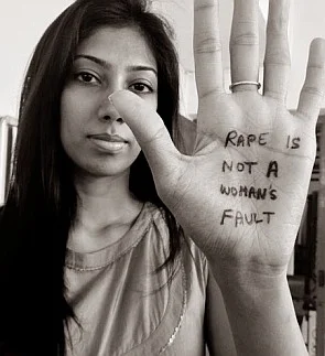 Blogger Lakshmi Rebecca in the # IFeelSafeWhen ... campaign.