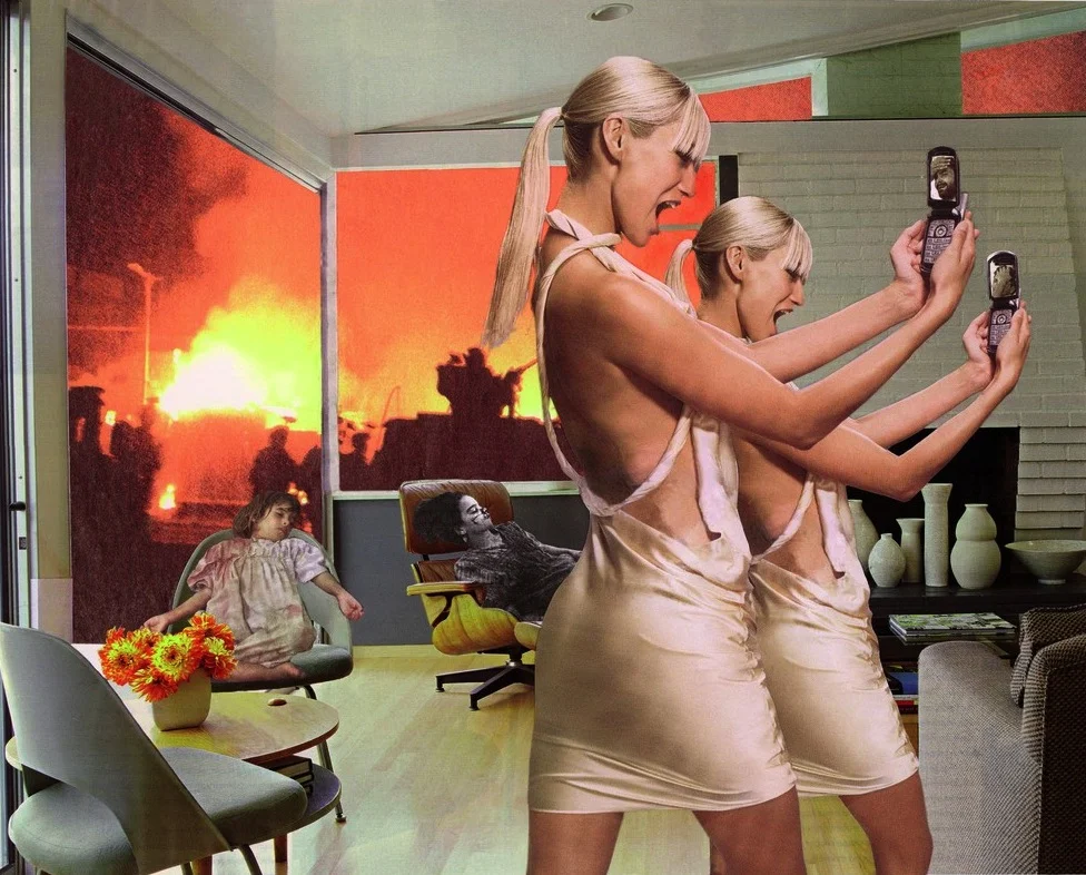 From the series Bringing the War Home , 2004 by Martha Rosler.