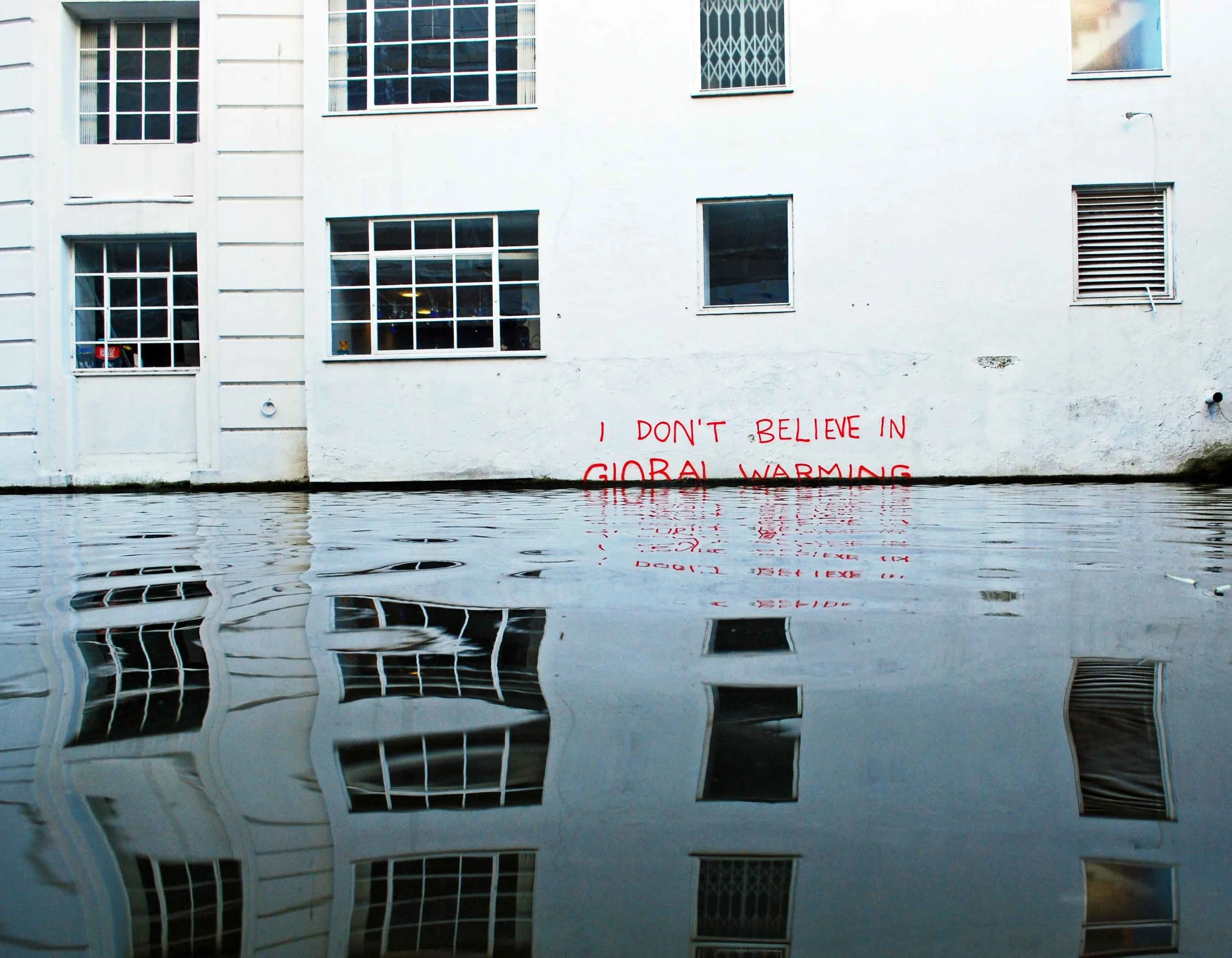 I Don't Believe in Global Warming , 2009 in Camden, London by Banksy.