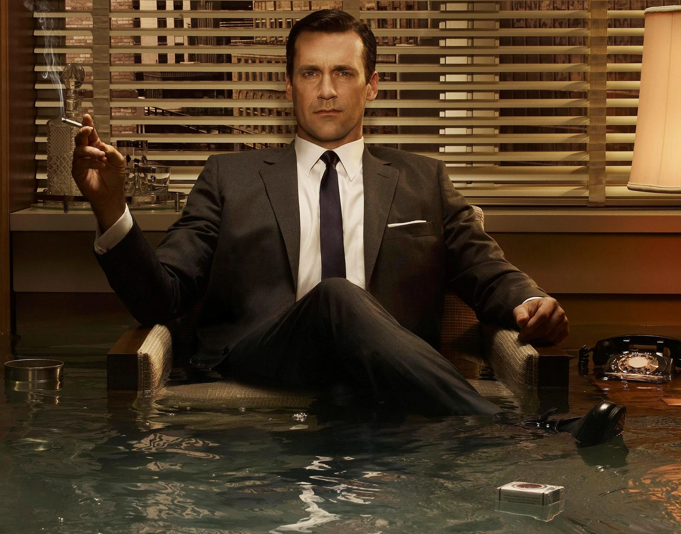 Jon Hamm as Don Draper in ' Mad Men ', 2007 – 2015.