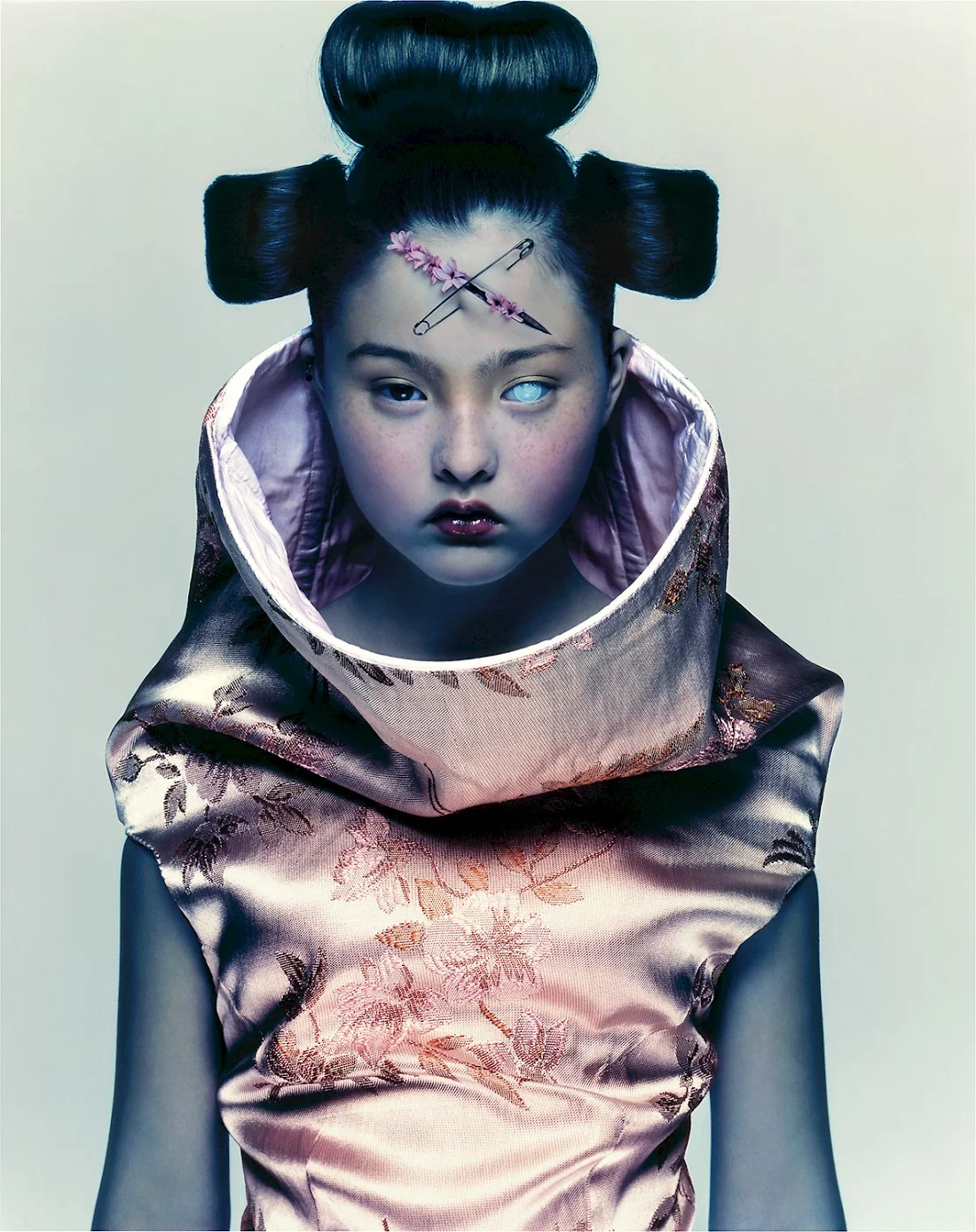 Devon Aoki in Alexander McQueen by Nick Knight for Visionaire magazine, 1997.