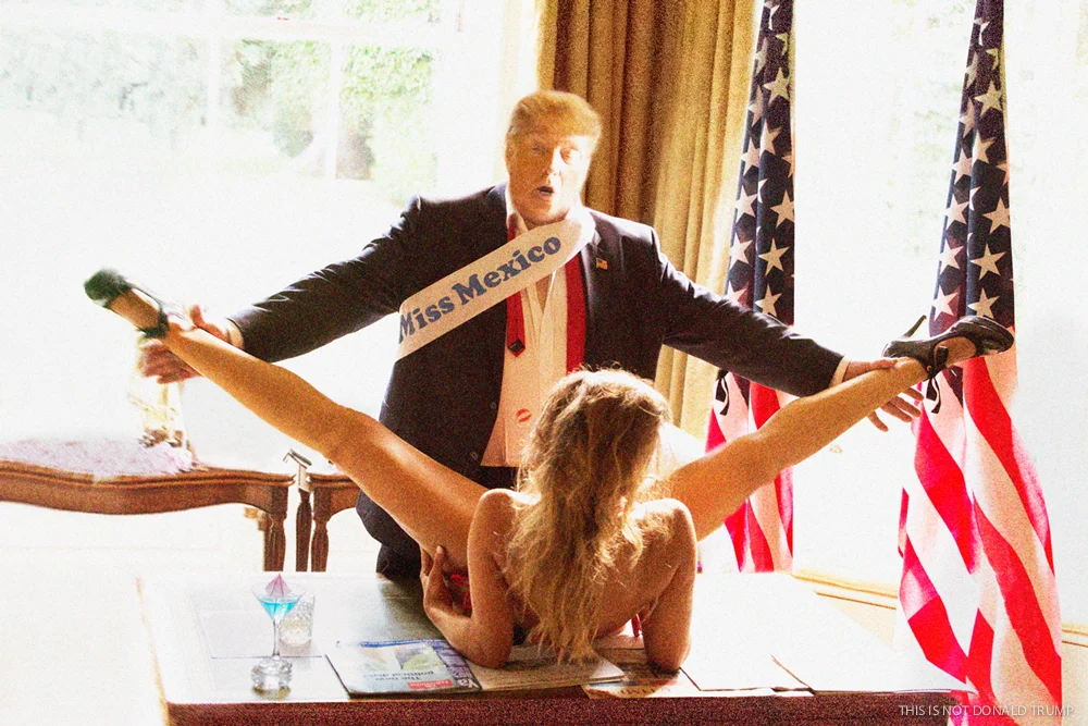 Trump with Legs , 2016 by Alison Jackson.