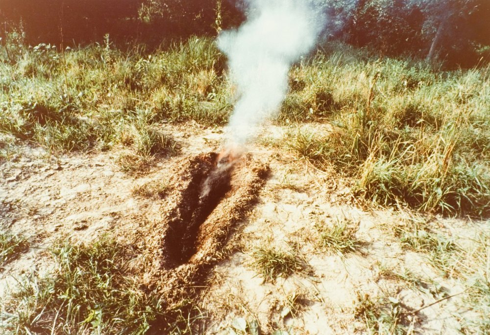 Untitled (Silueta Series) , circa 1978 by Ana Mendieta.