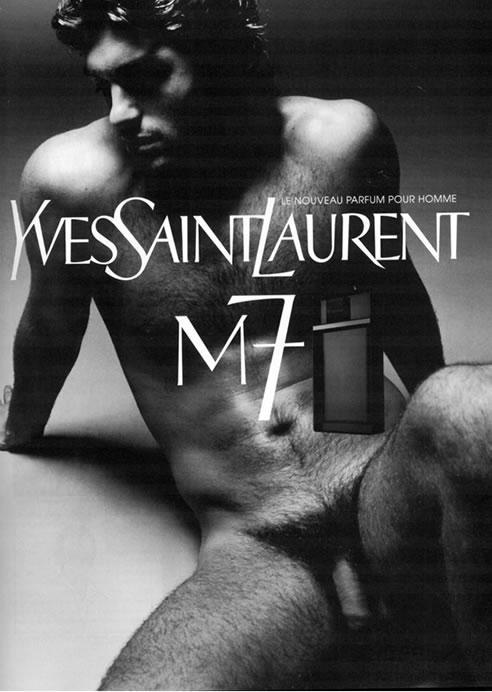 Samuel de Cubber for Yves Saint Laurent's fragrance M7 ad campaign, 2002.