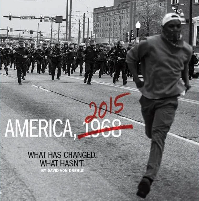 Time magazine cover, May 2015. Photo by Devin Allen.