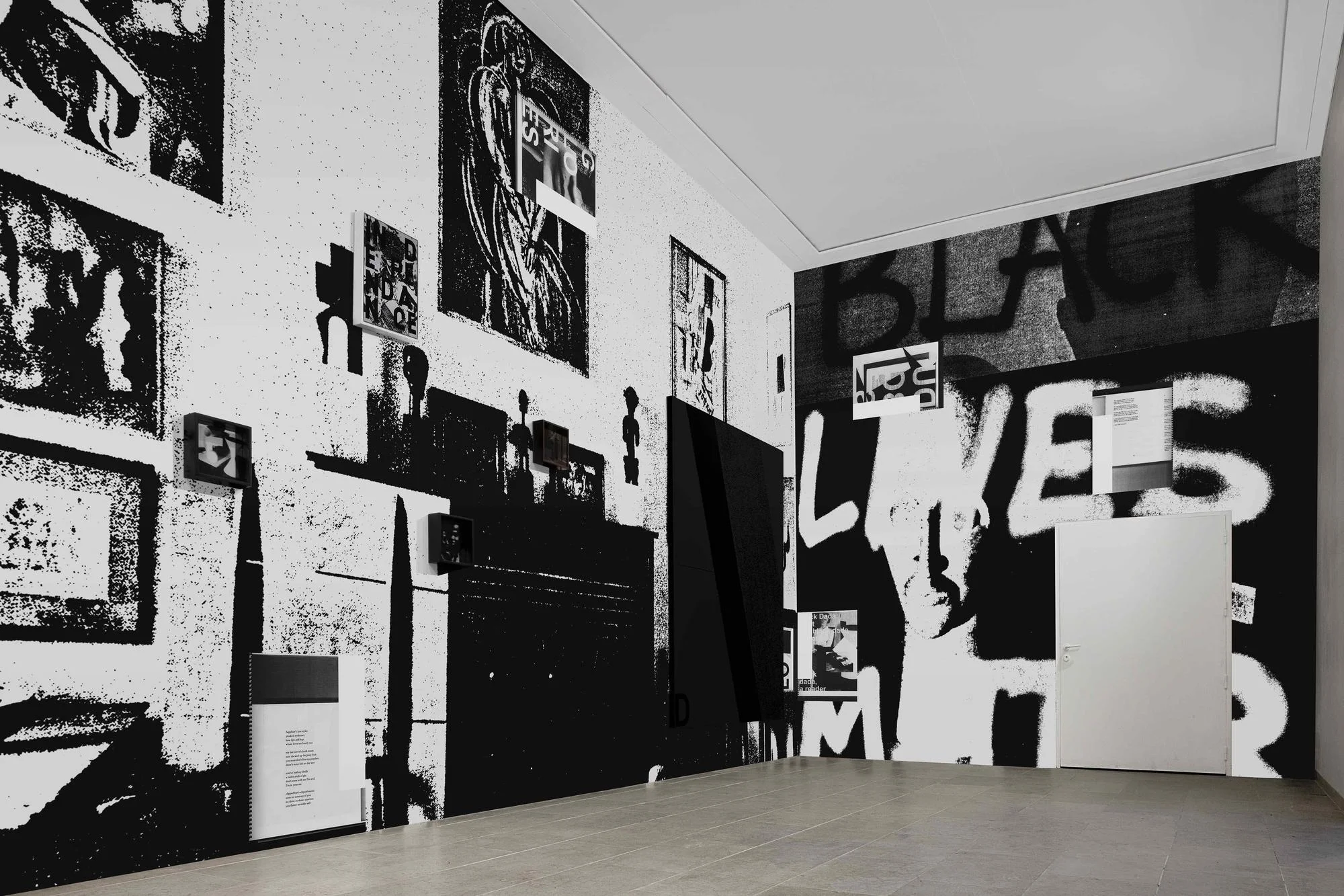 Black Lives Matter 2015 installation at Venice by Adam Pendleton.