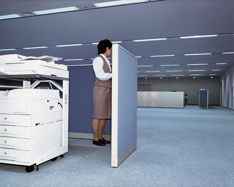 Office, Food industry, Tokyo, 1999 by Lars Tunbjörk.