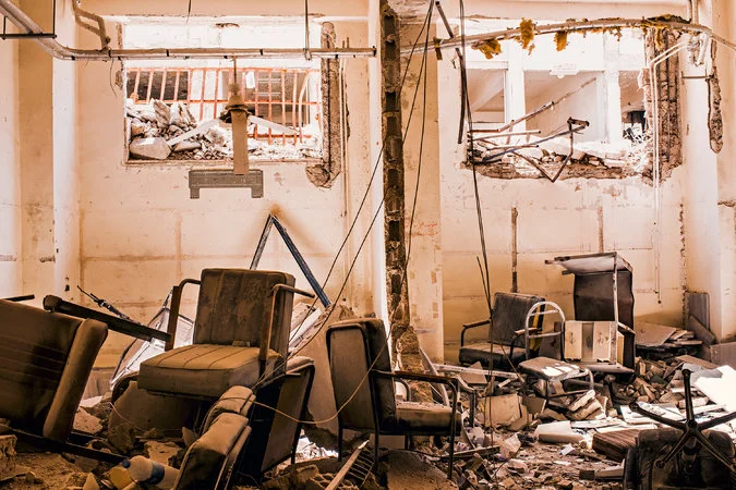 Inside a hospital in Syria. Photo by Sebastián Liste for The New York Times.