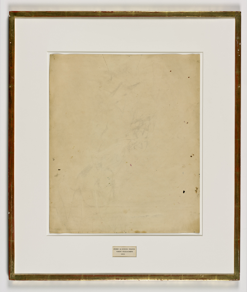Erased de Kooning Drawing, 1953 by Robert Rauschenberg