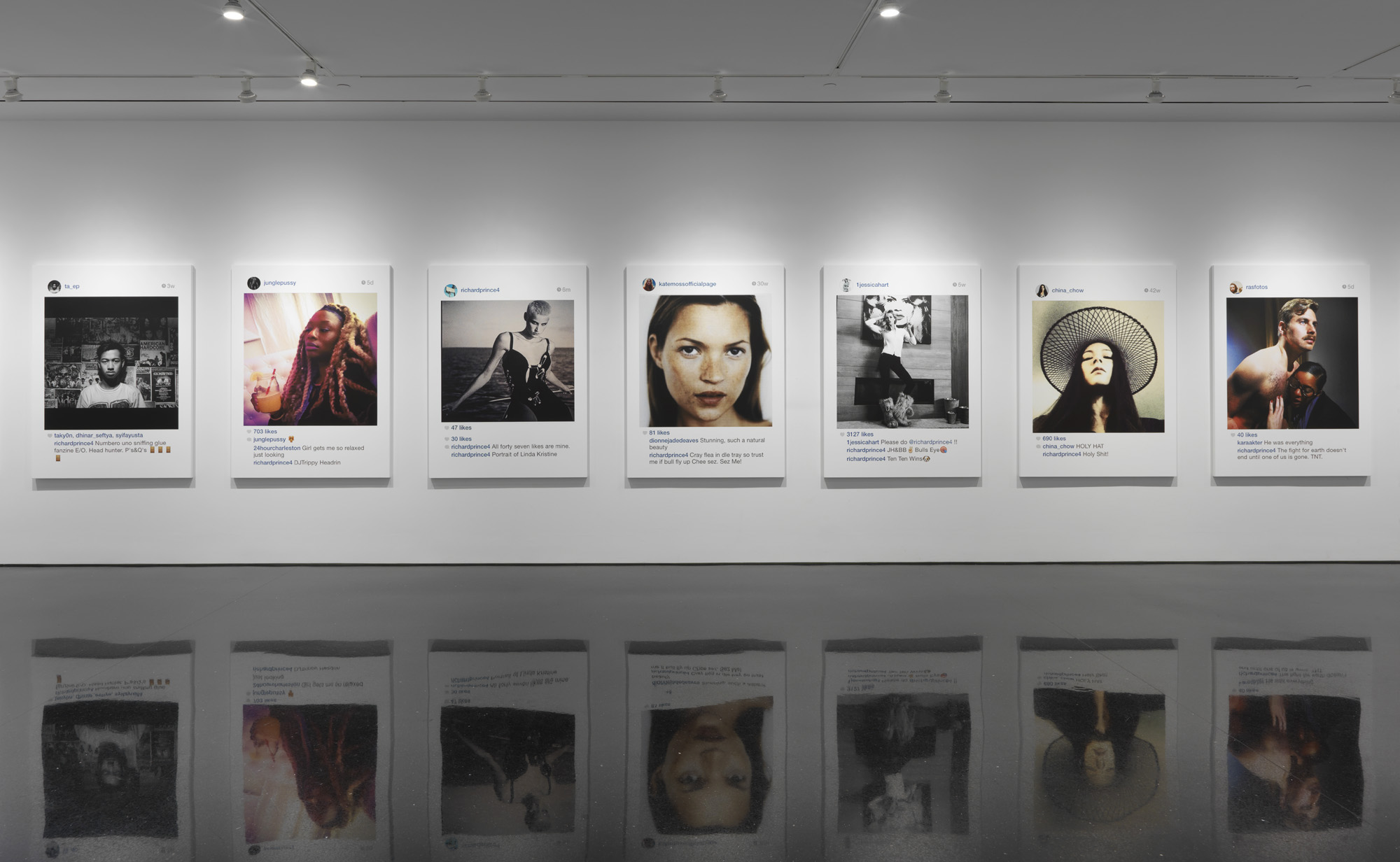 Richard Prince 's 'New Portraits' exhibition at Gagosian New York Gallery, 2014