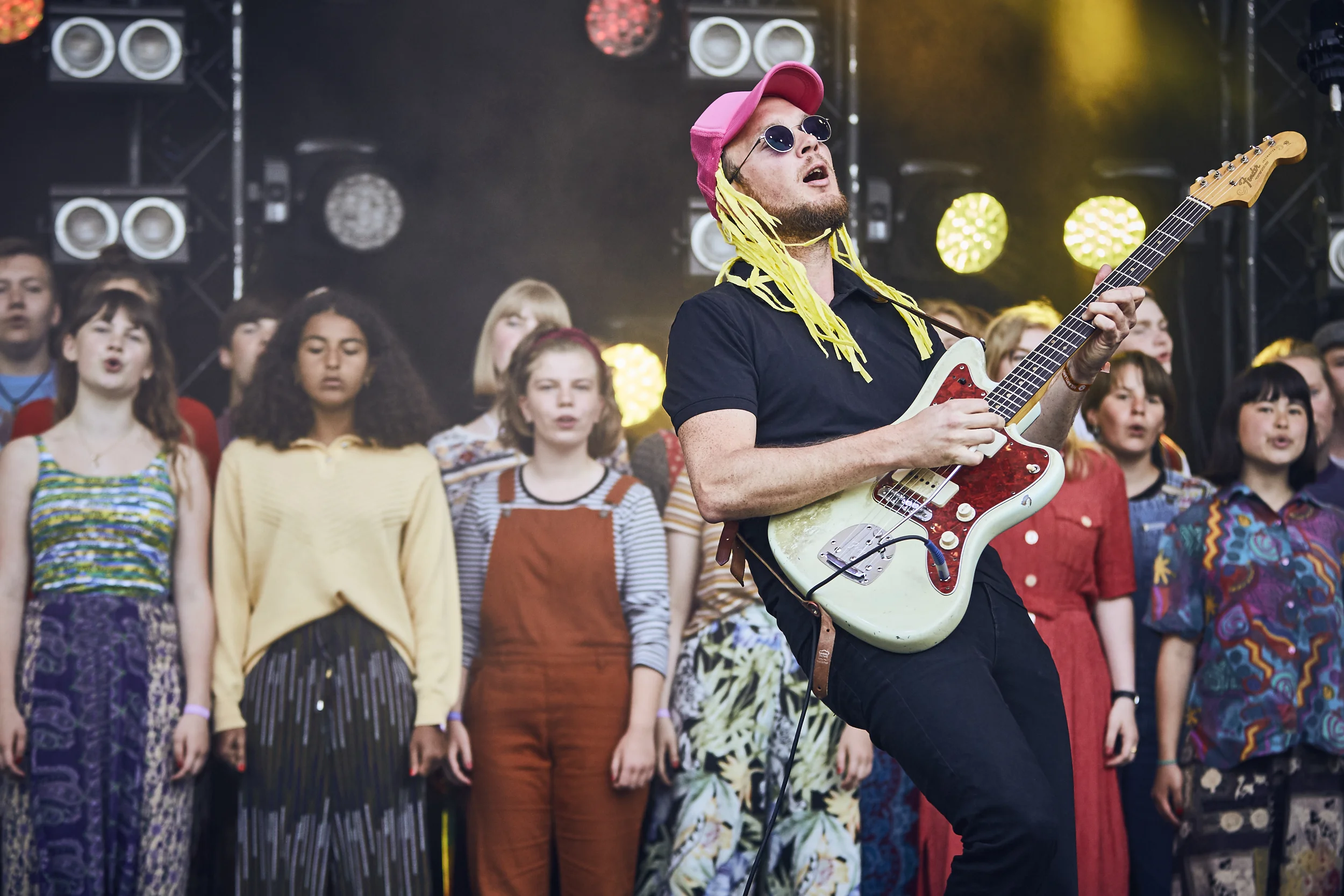 Bisse performing at Heartland Festival, 2017. Photo by Thomas Flensted.