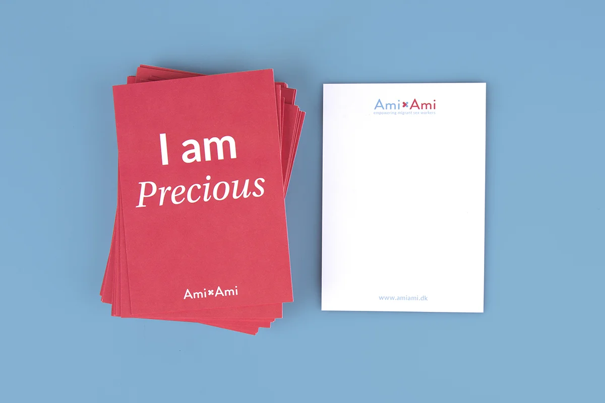Ami Ami's postcards designed by Charlotte Ladiges.