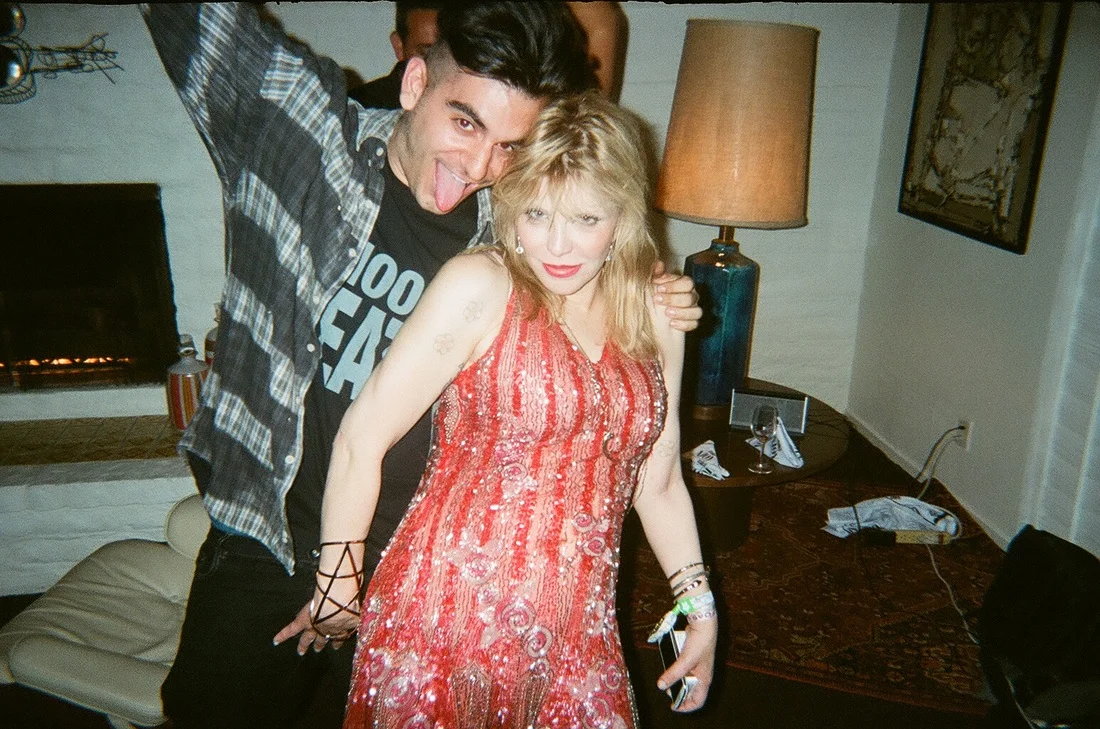 Alex Catarinella and Courtney Love. Photo source: @acatinheat . 