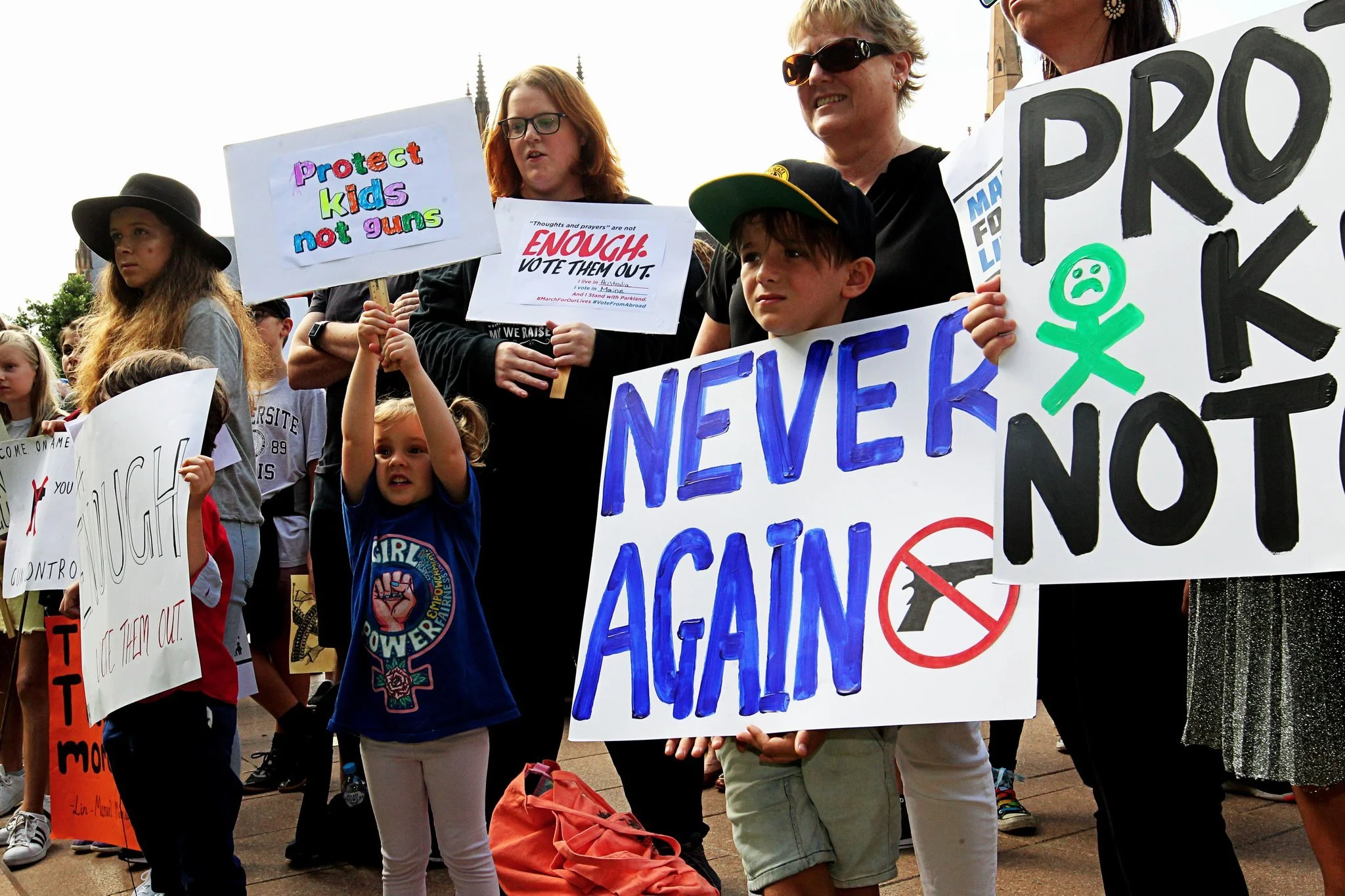 Protesters in Sydney, Australia, on Saturday. Photo by Danny Casey/EPA.