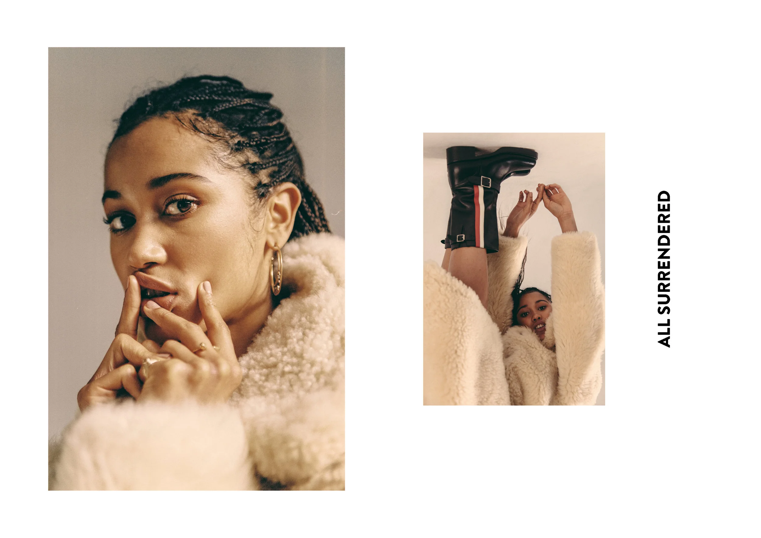 Fenn wears all looks, Boots, Bag and Earrings by Dior , Rings by Cornelia Webb and Maria Black .