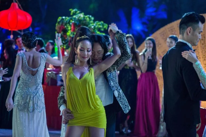 Fiona Xie as Kitty Pong in Crazy Rich Asians .