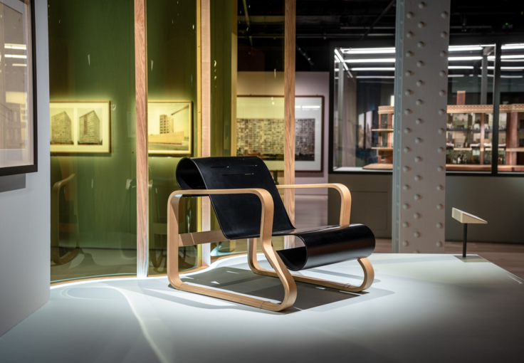 Paimio chair , 1930-2 by Alvar Aalto.
