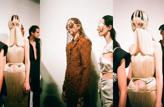 Backstage at Rebecca Jeffs’ show.