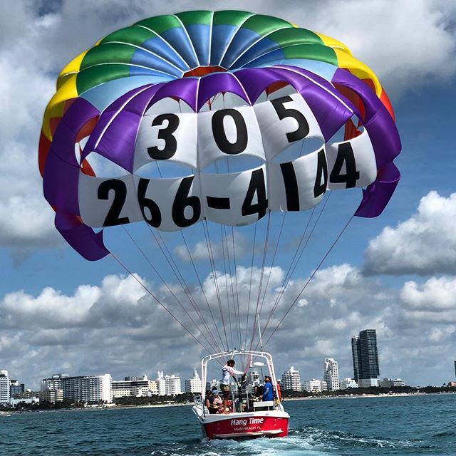 Awesome week of weather conditions for the #parasailing #bucketlist #miamibeach #miami #southbeachparasail #bestview