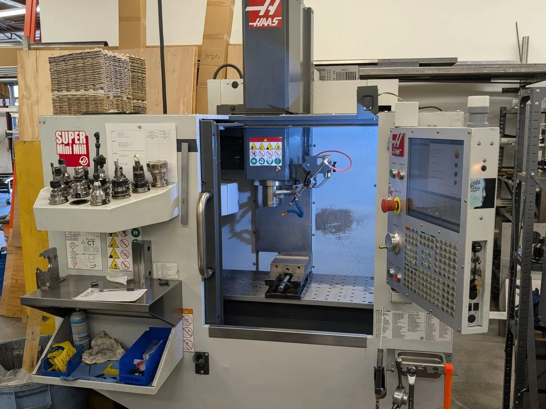 2019 Haas Super Mini Mill, 12” x 16” travels