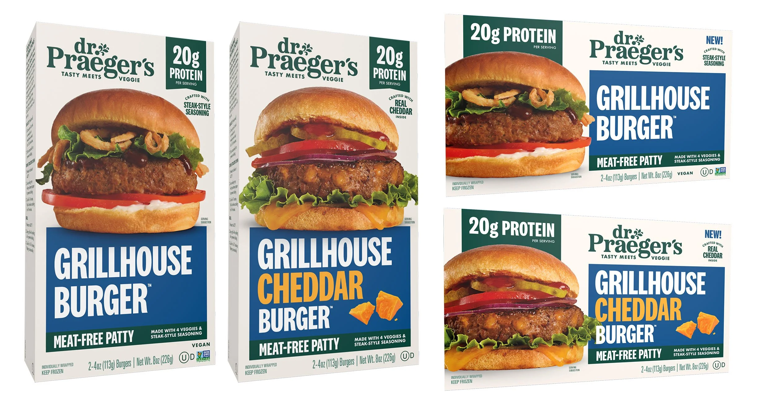 Dr. Praeger's Grillhouse Burger packaging image