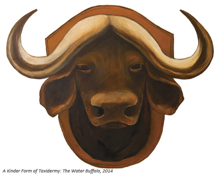 'Water Buffalo', Acrylic & Colored Pencil, 2013