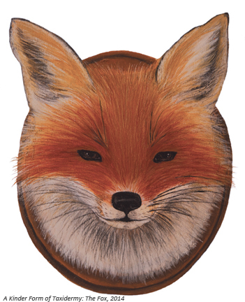 'Fox', Acrylic & Colored Pencil, 2013