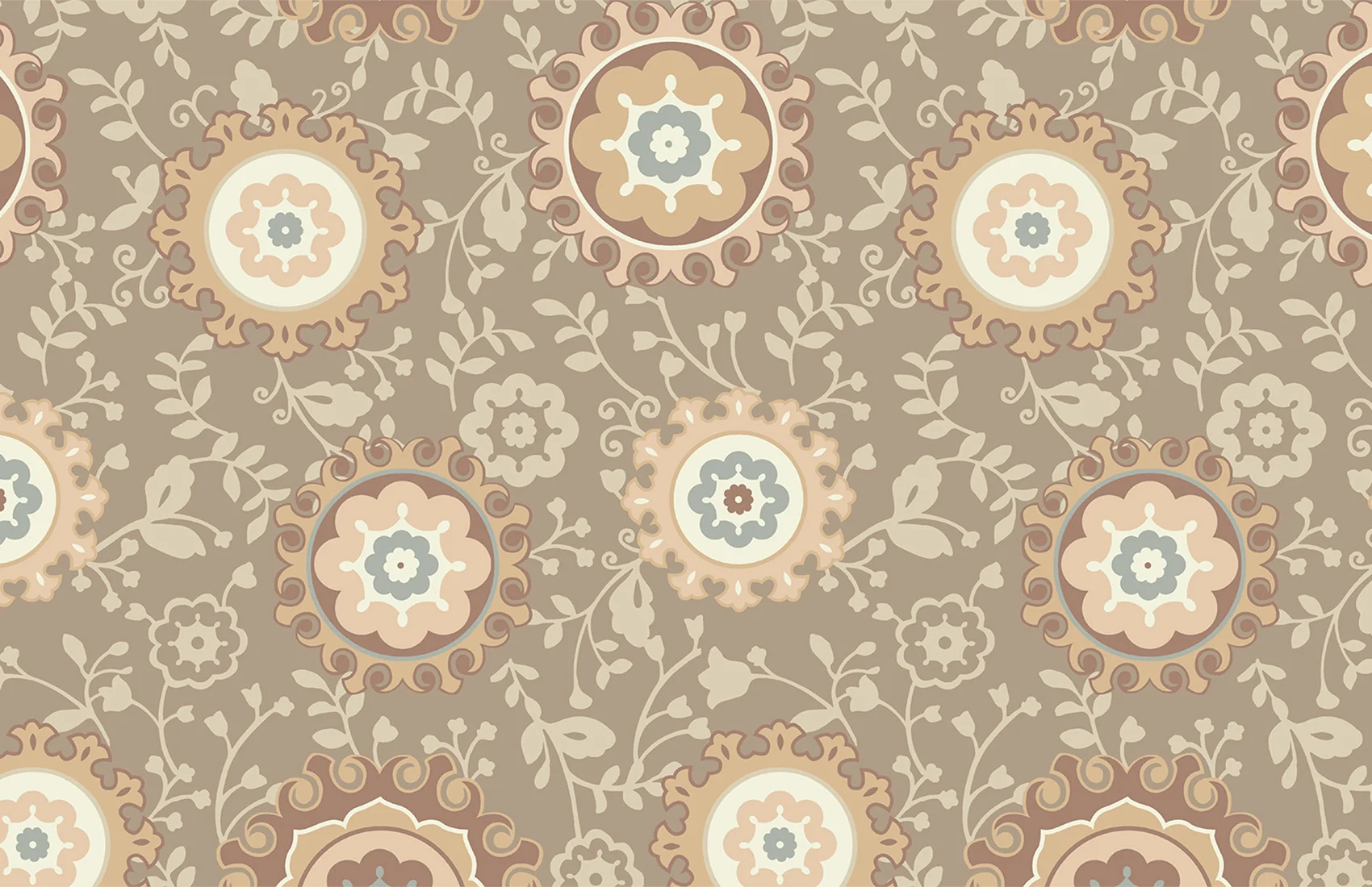 Medallion Print for Pieced Quilt