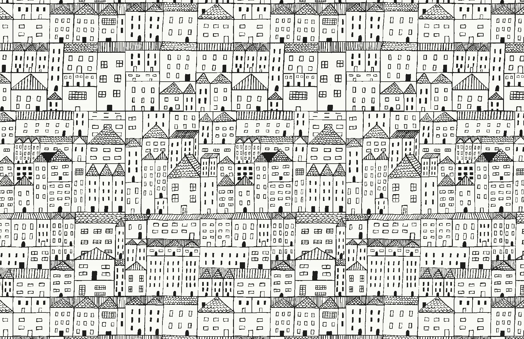 Cityscape Print - Black & White CW