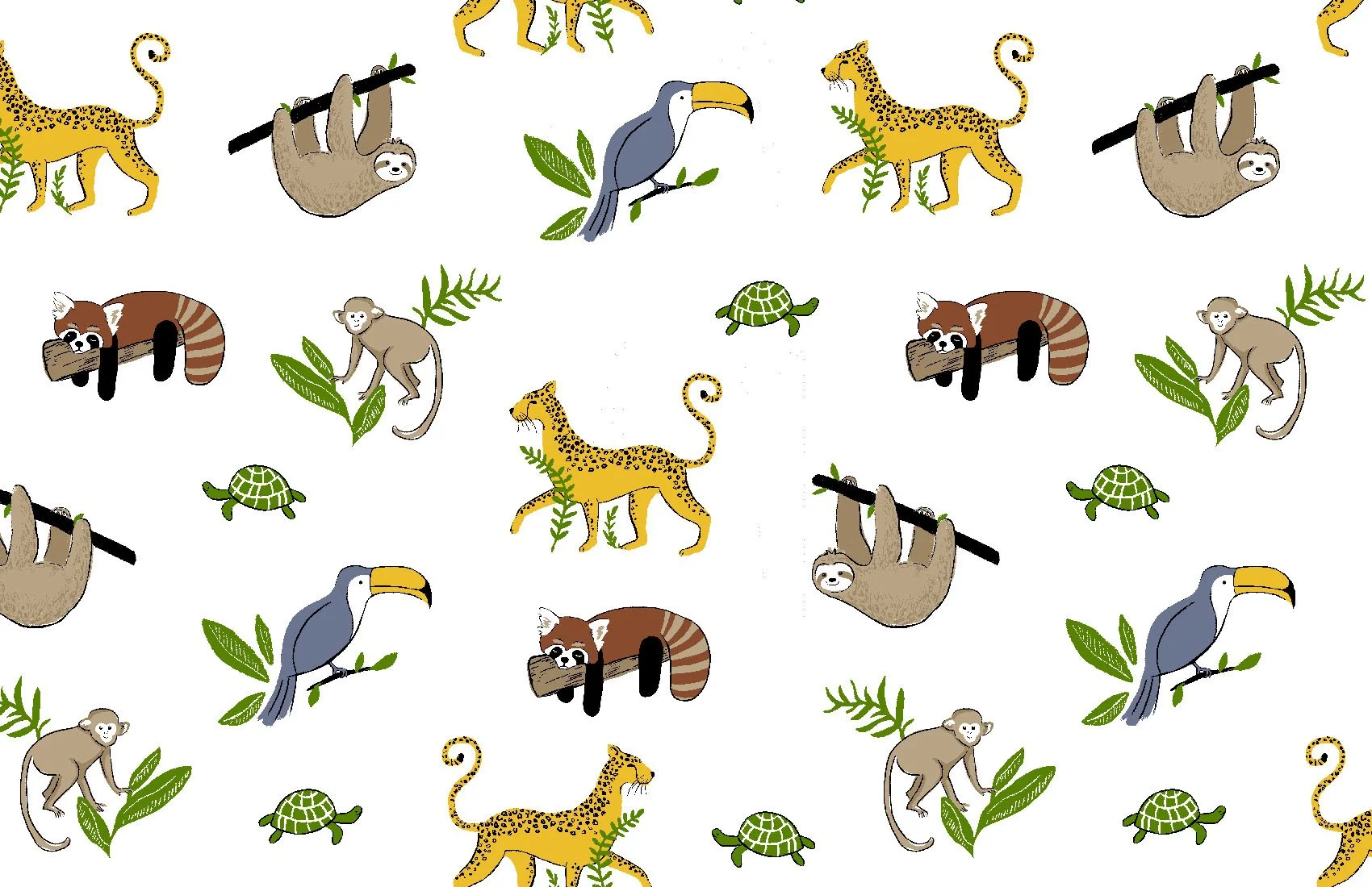 Rainforest Friends Sheet