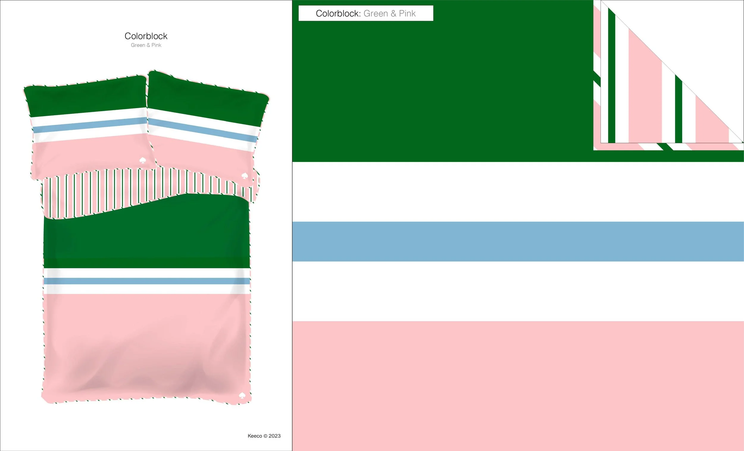 Colorblock Stripe Comforter