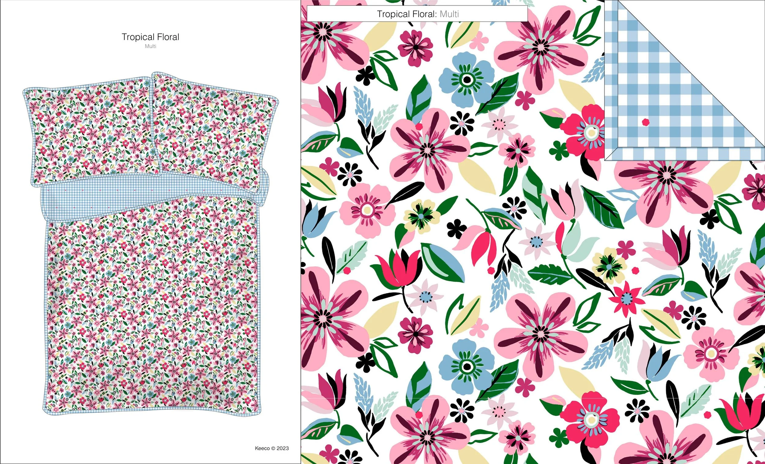 Tropical Floral Quilt