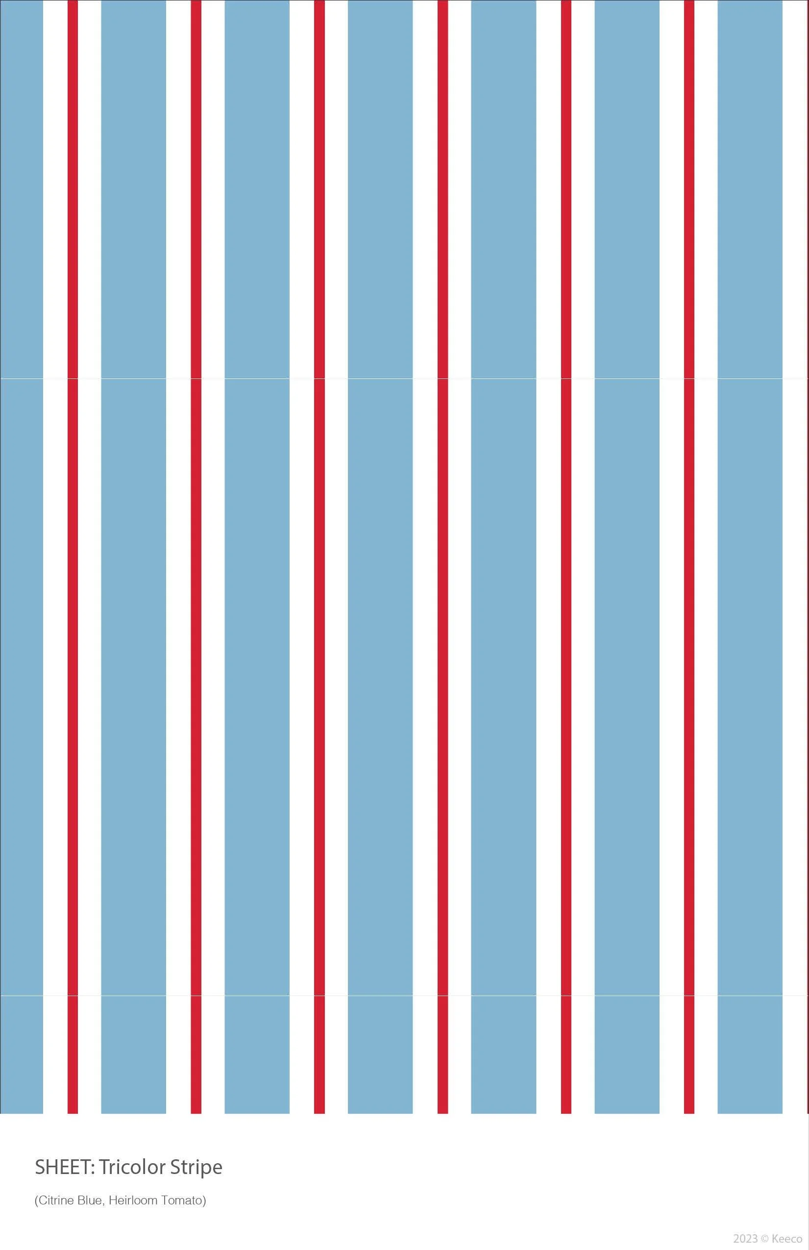 Tricolor Stripe Sheet