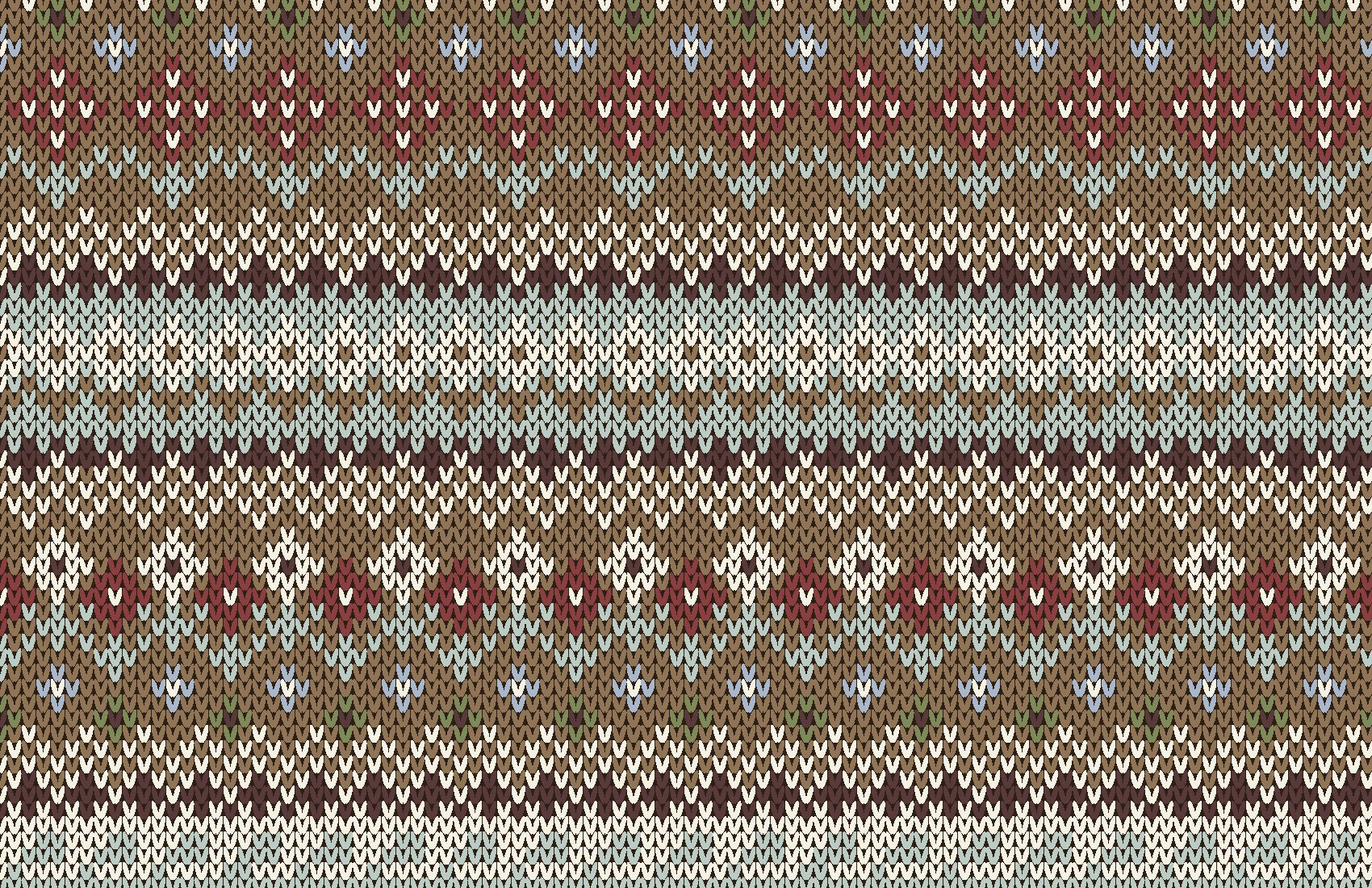 Lina Fair Isle Knit for throw