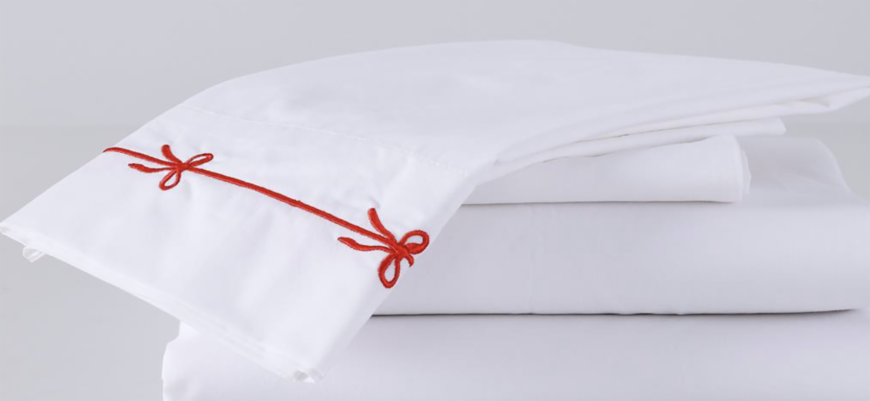 Draper Holiday Bow Sheet Set