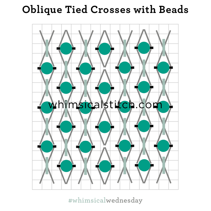 Click on image to see on whimsicalstitch.com's Pinterest account. Visit pinterest.com/whimsicalstitch/whimsicalwednesday for a library of all #whimsicalwednesday and #smallspacesunday stitch diagrams.