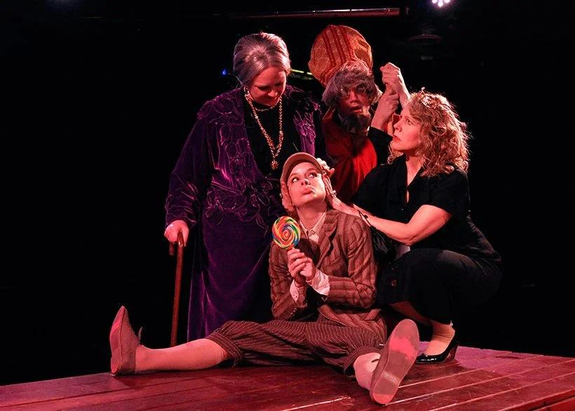 The Duke of York is doted upon in Richard III at Reduxion Theatre. Directed by Tyler Woods, Costumes by Lloyd Cracknell.
