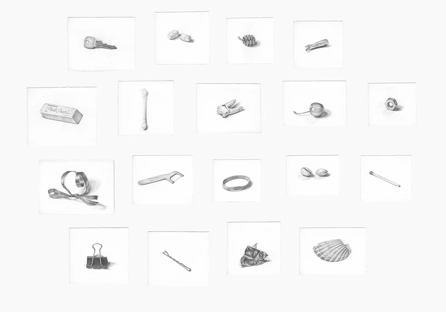 Small Connecting Parts graphite on Stonehenge paper dimensions variable 2015