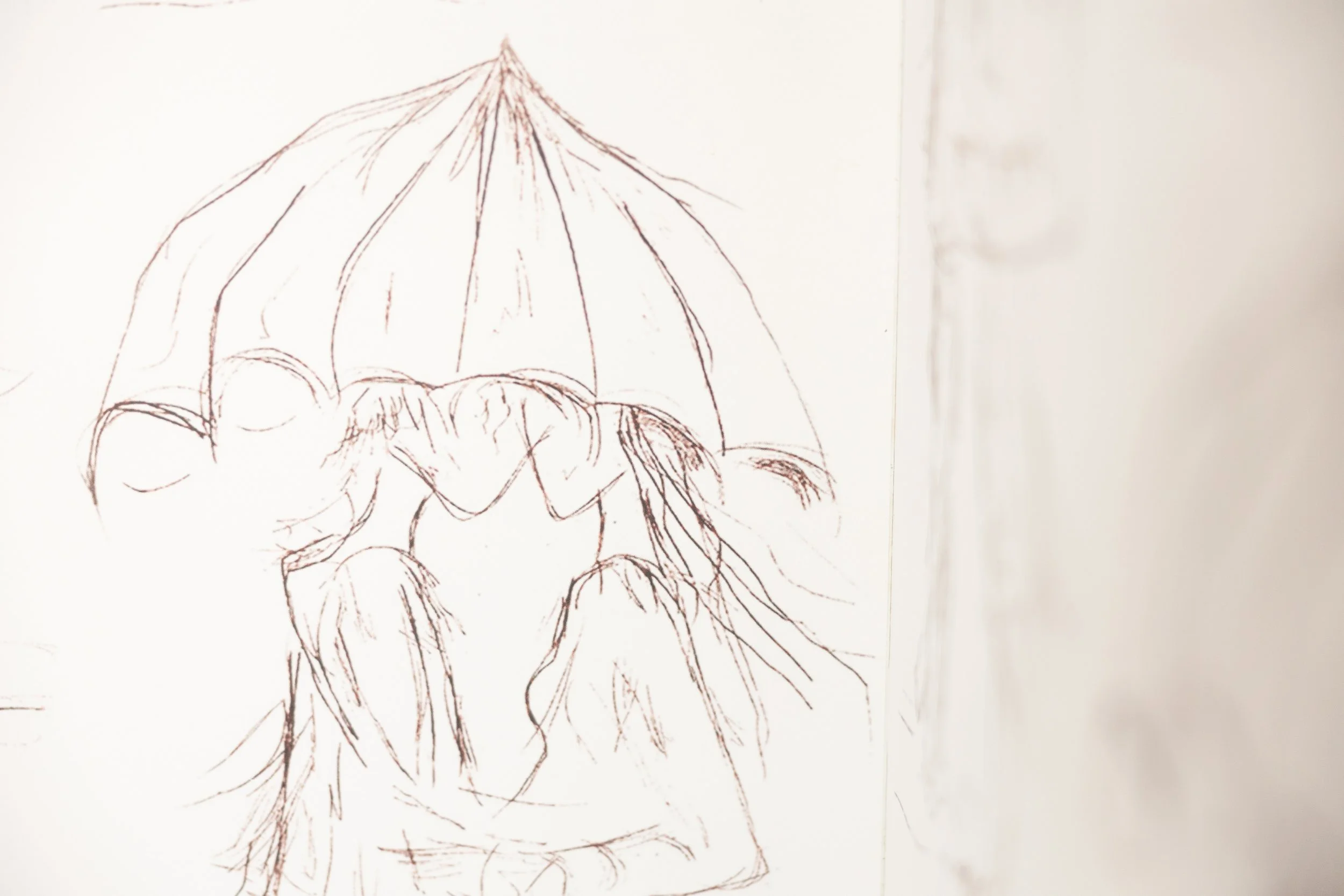 The Torn Umbrella Wallpaper