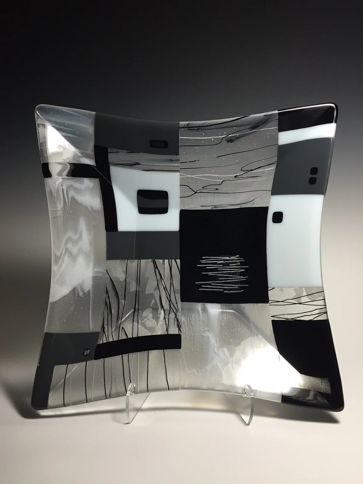 "Black and White Geometric"