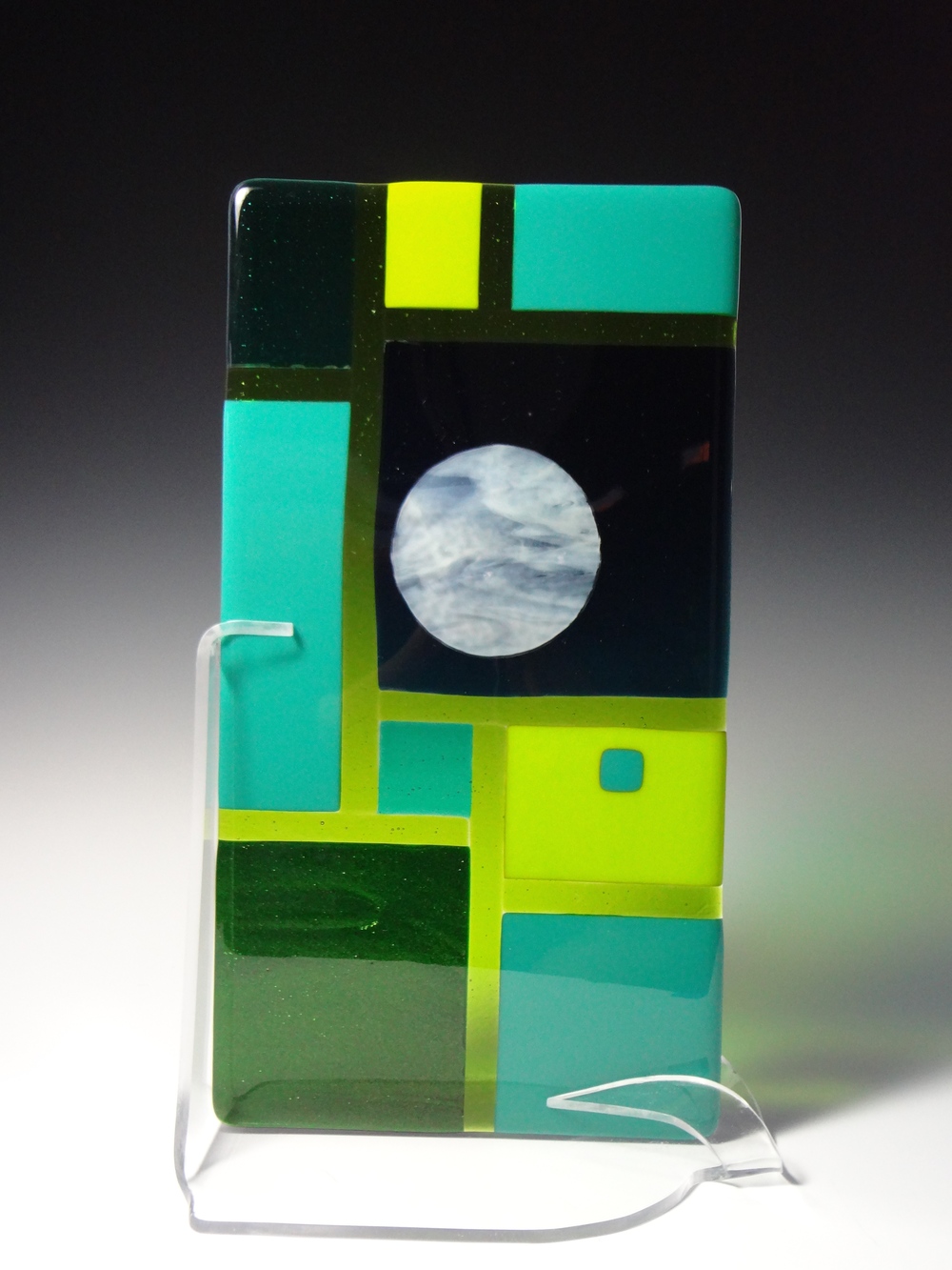 Green Geometric<a href=>→</a><strong>15" x 8" $250</strong>