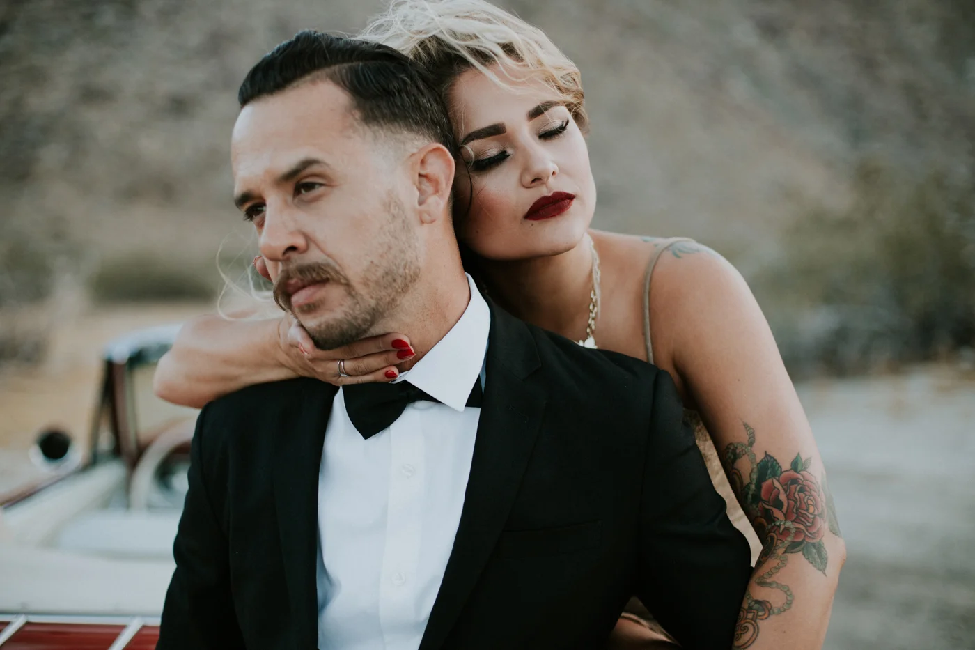 Nichole + Joseph | Retro Palm Springs Engagement