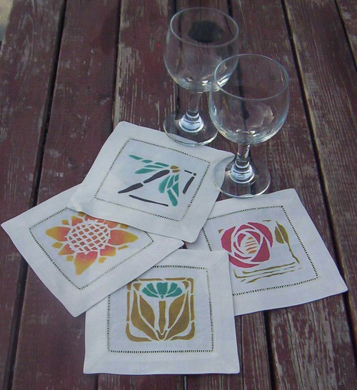 Set of Four Cocktail Napkins