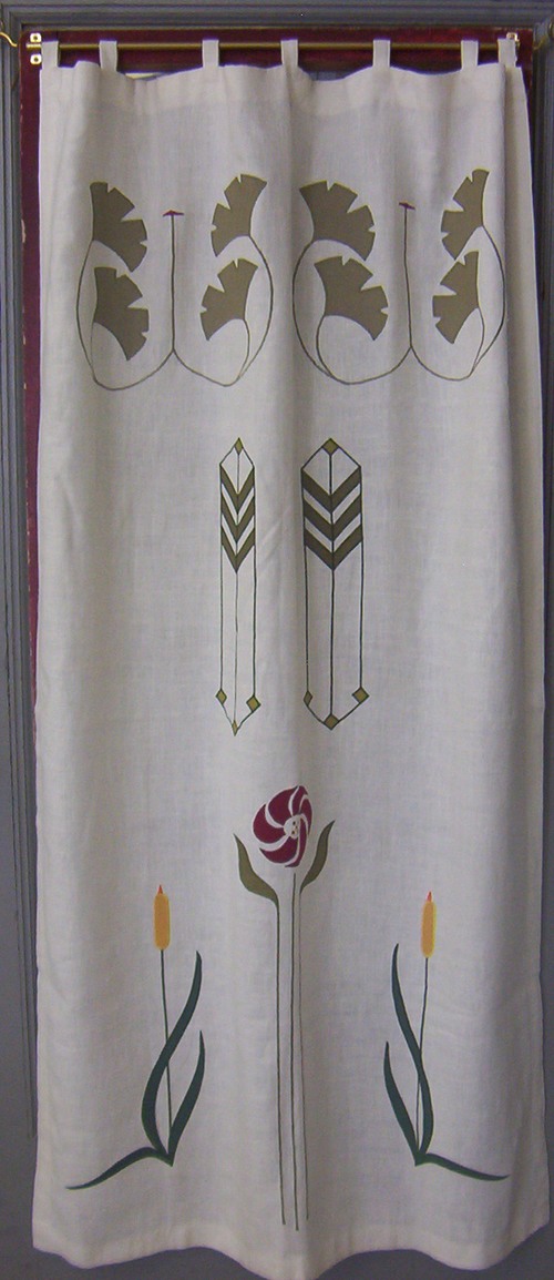 Sample panel showing Ginkgo Medallion, Prairie Grass, Aster & Cat Tail designs.