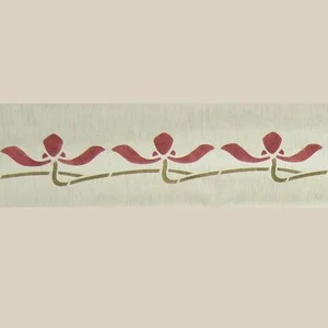 Iris Border Stencil Template