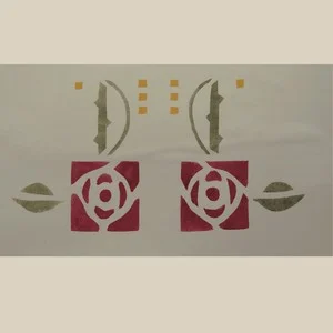 Macintosh Rose Stencil Template